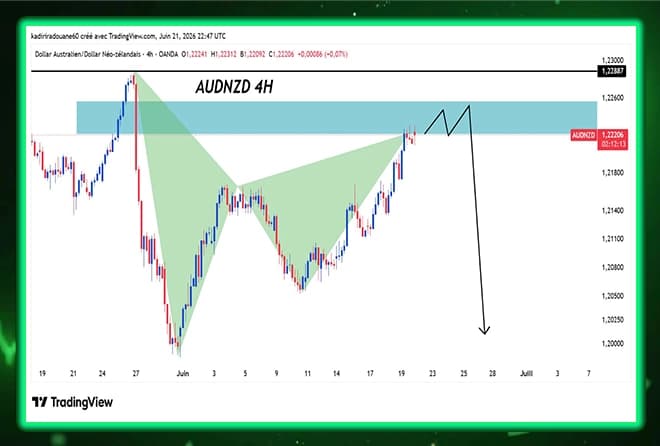 AUDNZD Analysis: A Sales Harmonic Model Completes At A Major Display Area